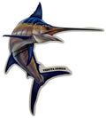 Saltwater Blue Marlin Fishing Sticker for Boats, Coolers & Outdoor Gear