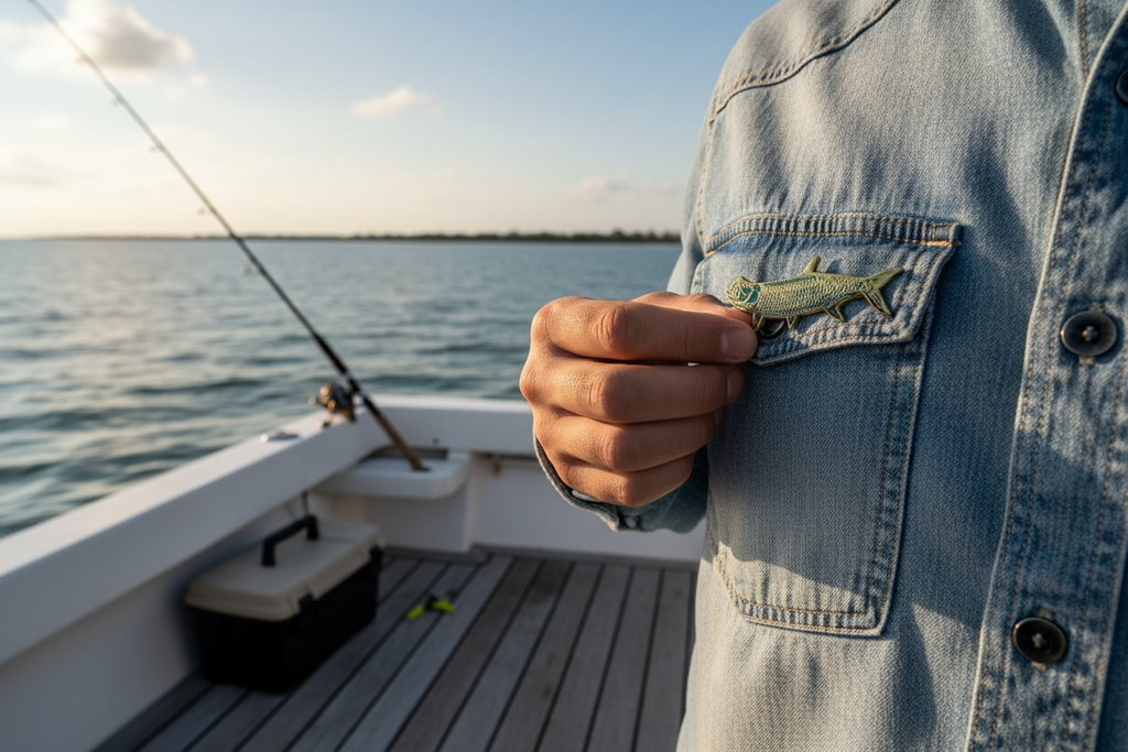 The Tug Is The Drug® Tarpon (Gold) Enamel Hat Pin – Saltwater Series