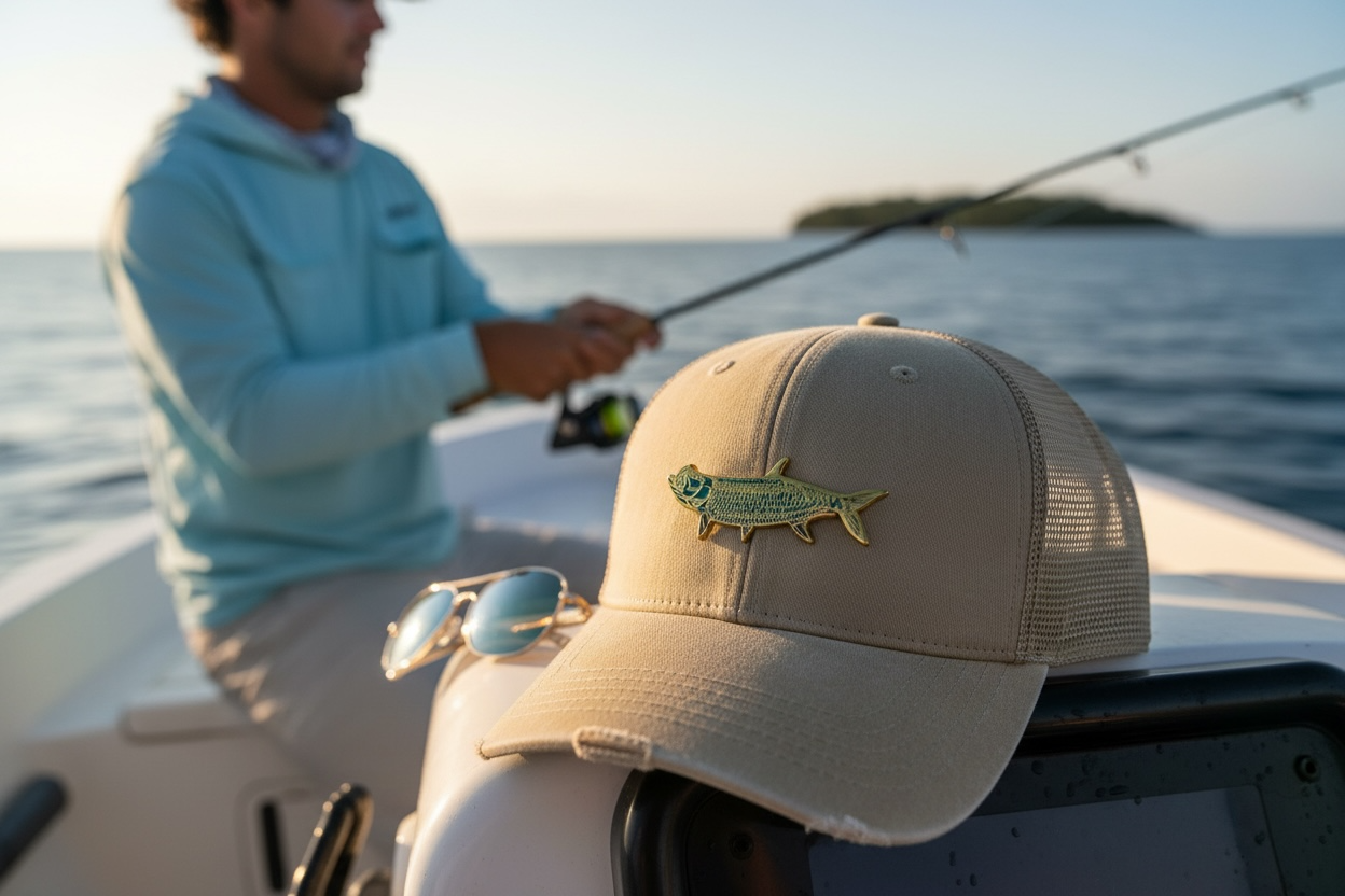 The Tug Is The Drug® Tarpon (Gold) Enamel Hat Pin – Saltwater Series