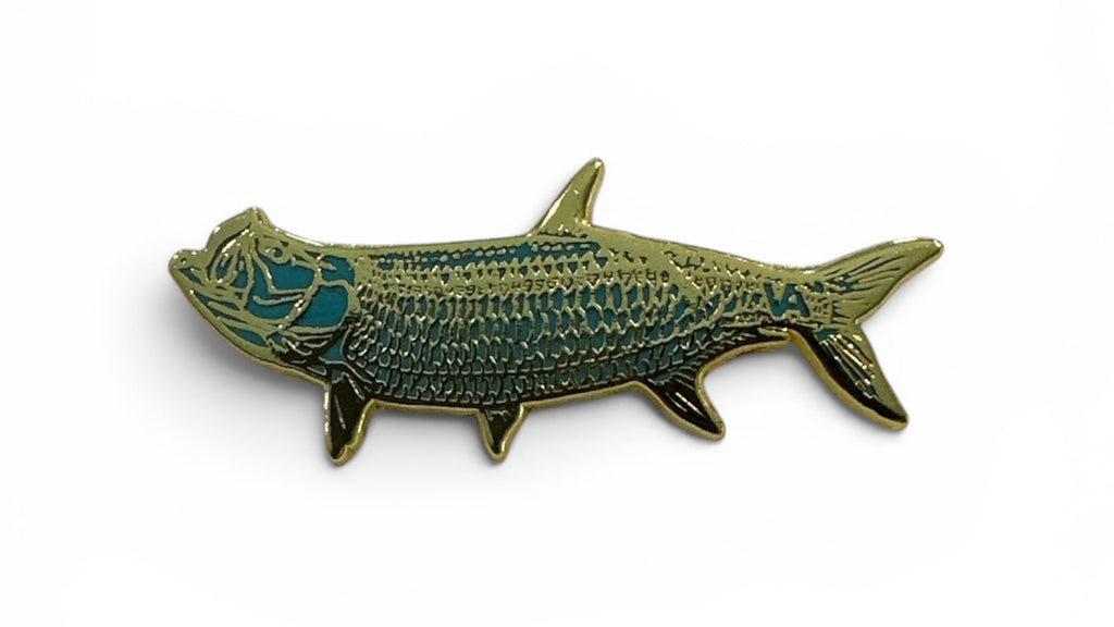 The Tug Is The Drug® Tarpon (Gold) Enamel Hat Pin – Saltwater Series