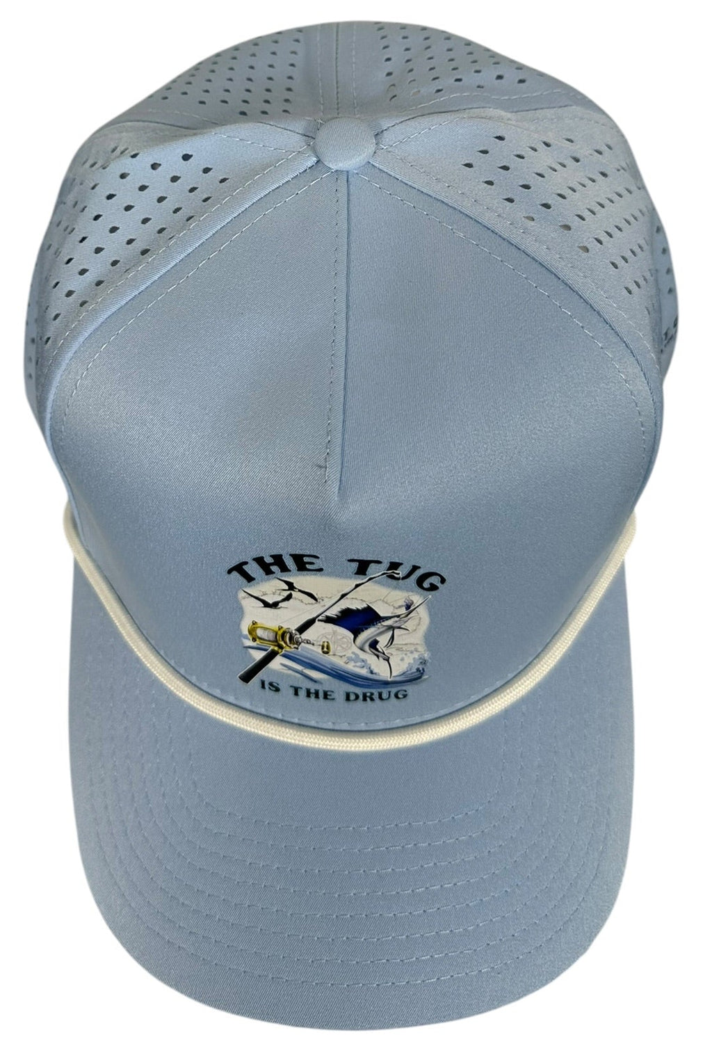 The Tug Is The Drug® Light Blue Performance Rope Hat