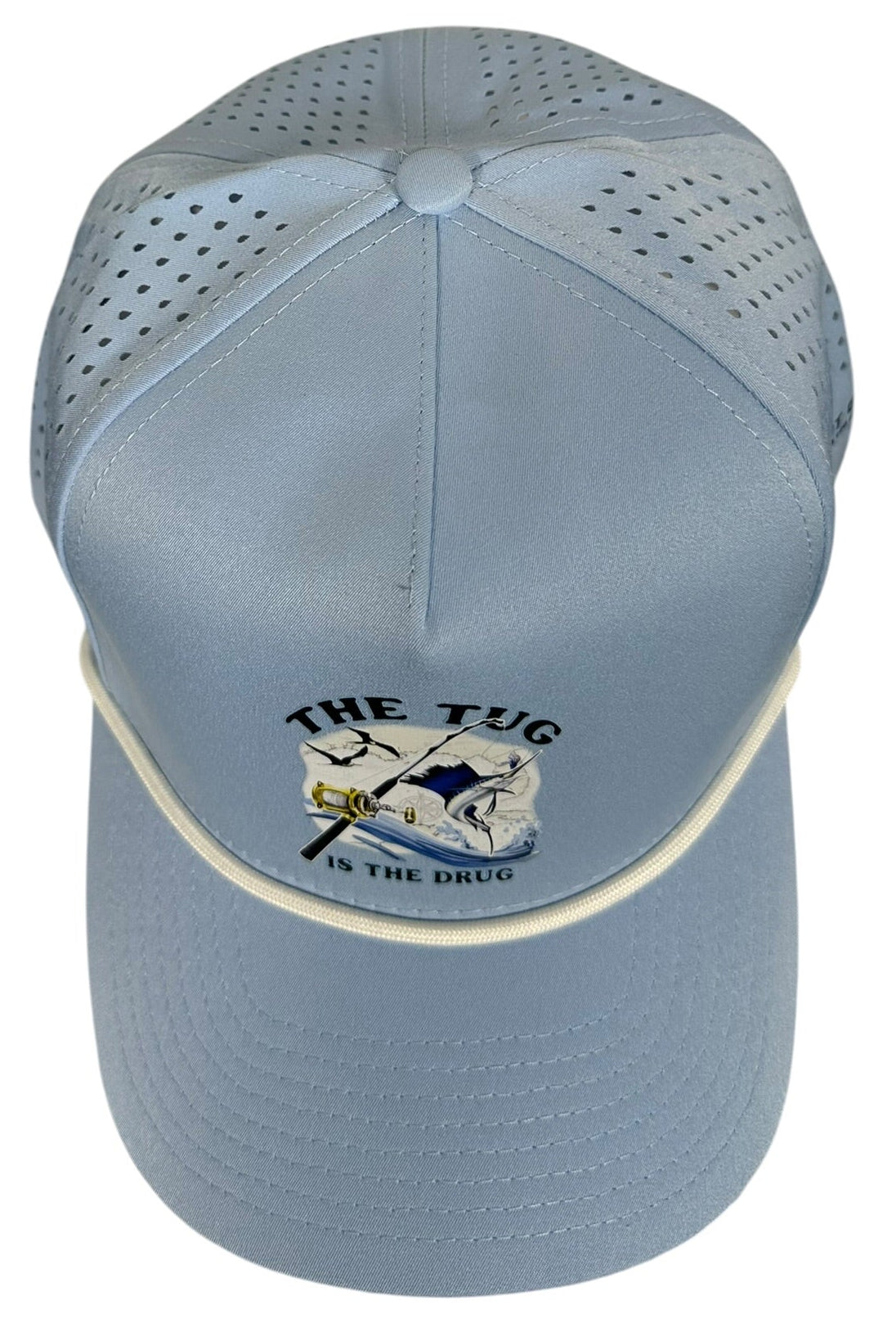 The Tug Is The Drug® Light Blue Performance Rope Hat