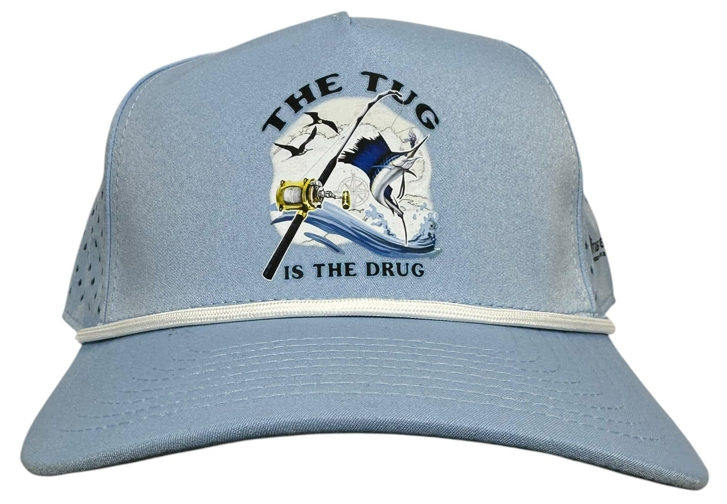 The Tug Is The Drug® Light Blue Performance Rope Hat