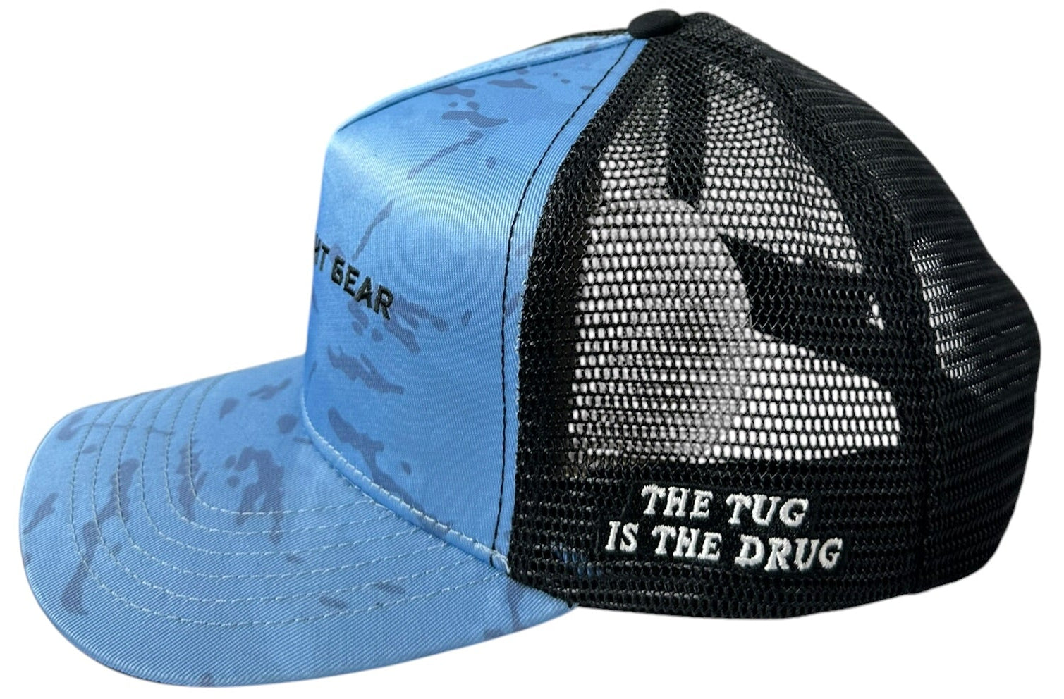 The Tug Is The Drug® Blue Camo Trucker Hat