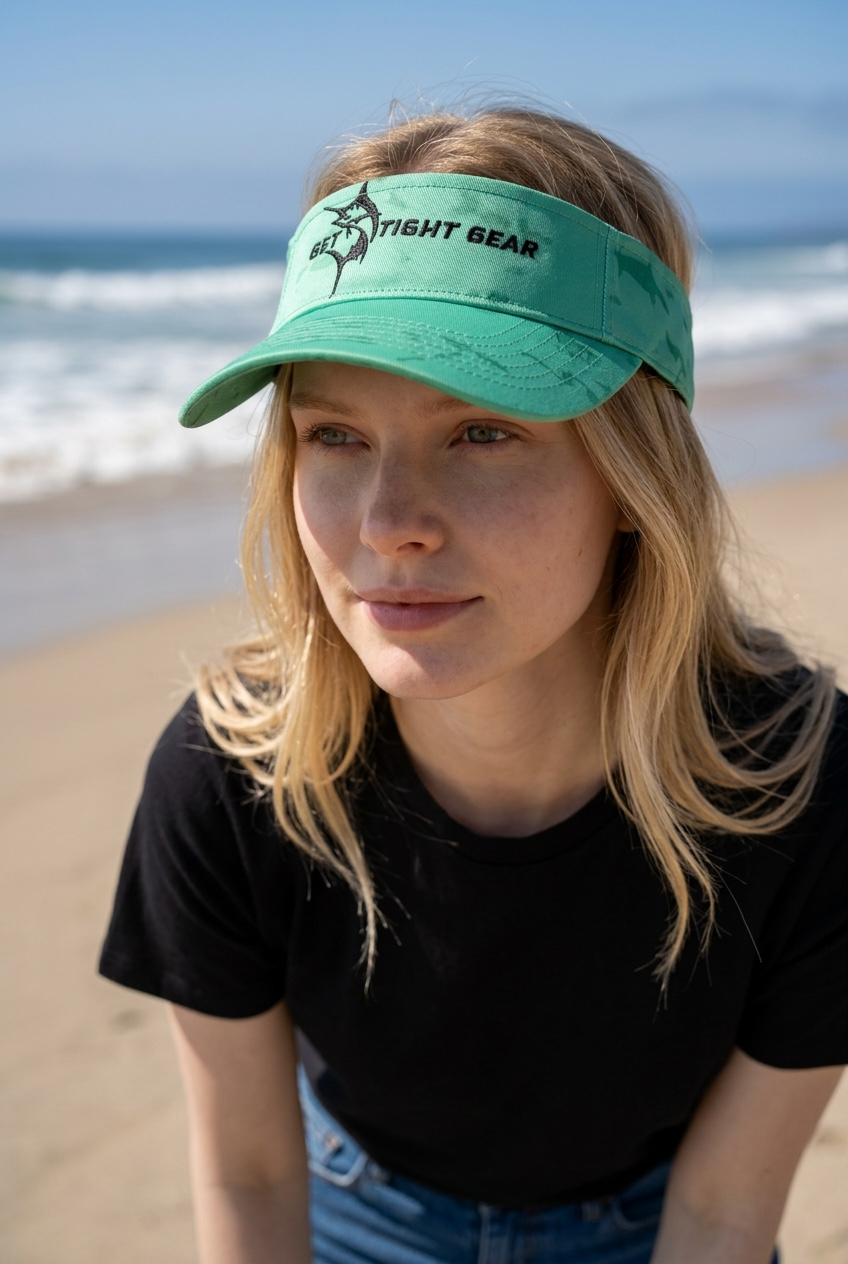The Tug Is The Drug® Mint Camo Performance Visor