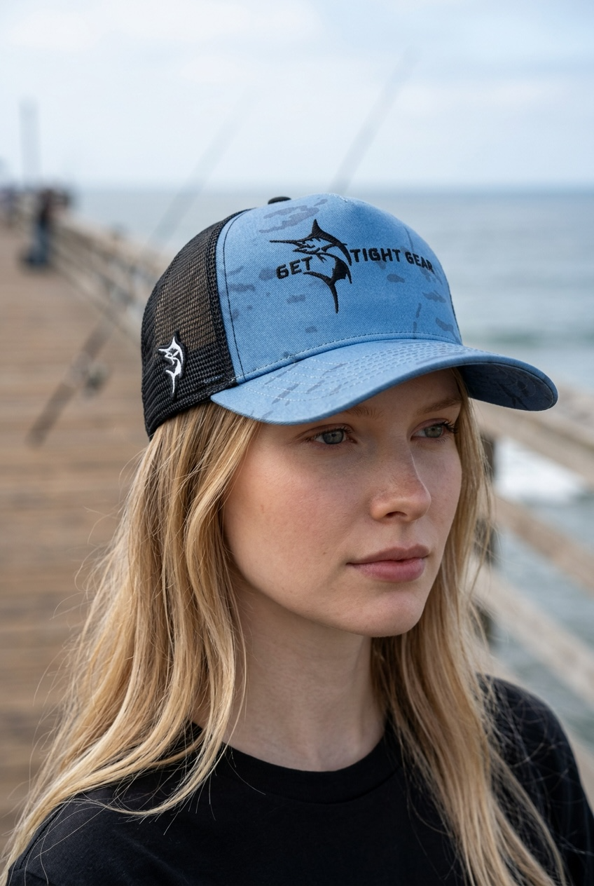 The Tug Is The Drug® Blue Camo Trucker Hat