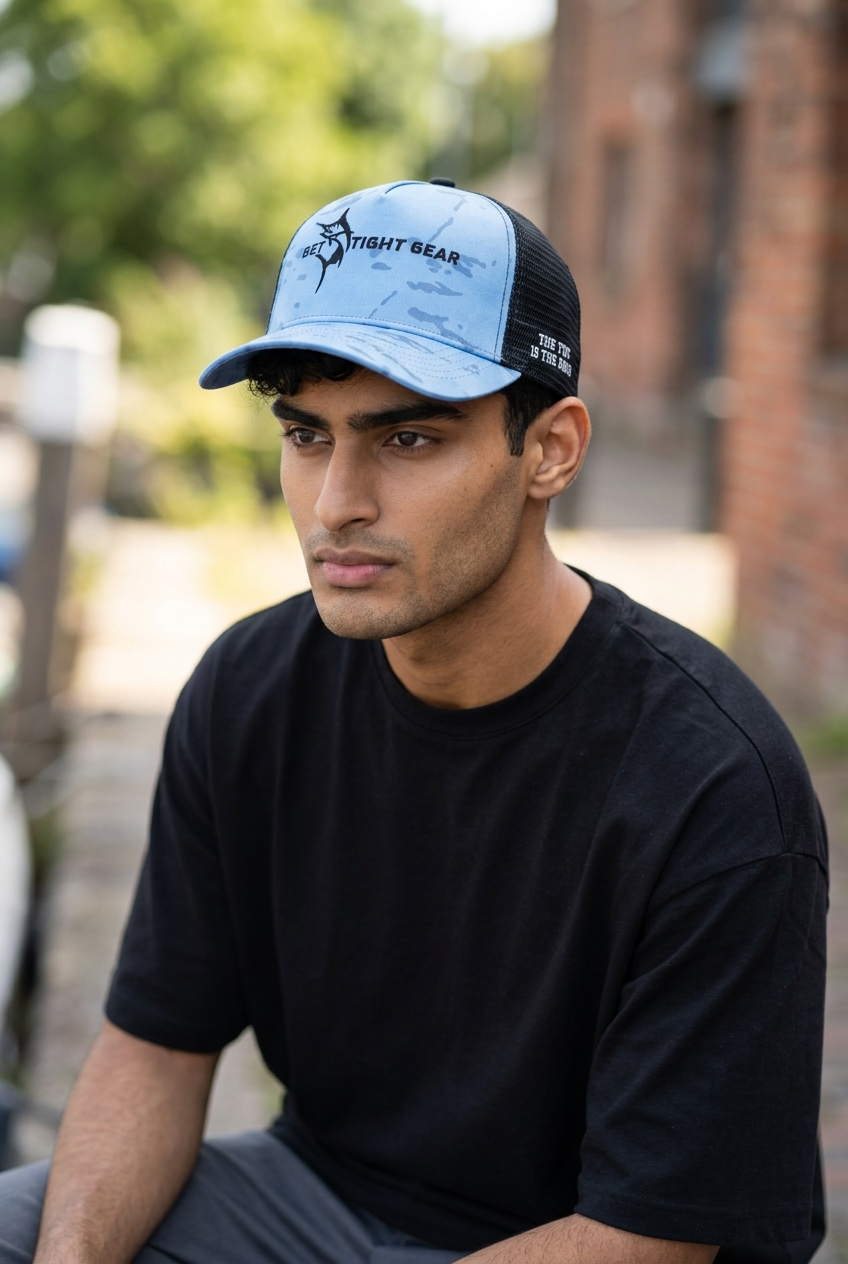 The Tug Is The Drug® Blue Camo Trucker Hat