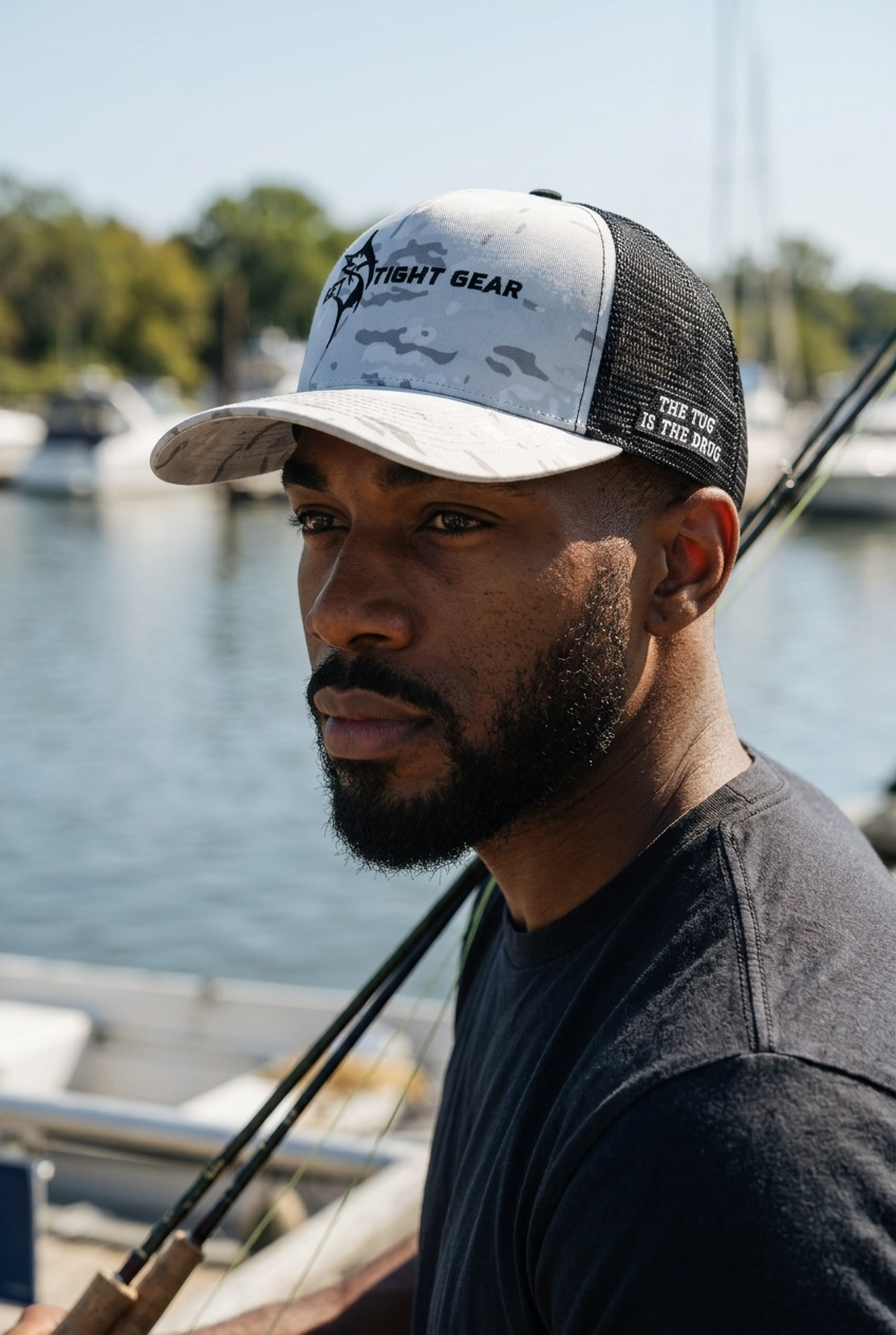 The Tug Is The Drug® Gray Camo Trucker Hat