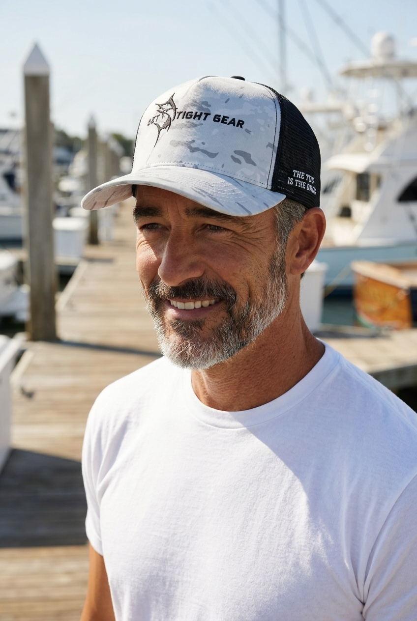 The Tug Is The Drug® Gray Camo Trucker Hat
