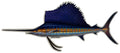 Large Saltwater Sailfish Fishing Sticker for Boats, Coolers & Outdoor Gear