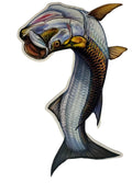 Saltwater Tarpon Fishing Sticker for Boats, Coolers & Outdoor Gear