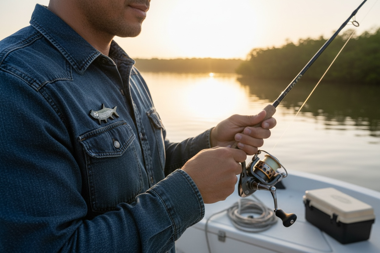 The Tug Is The Drug® Tarpon Enamel Hat Pin – Saltwater Series