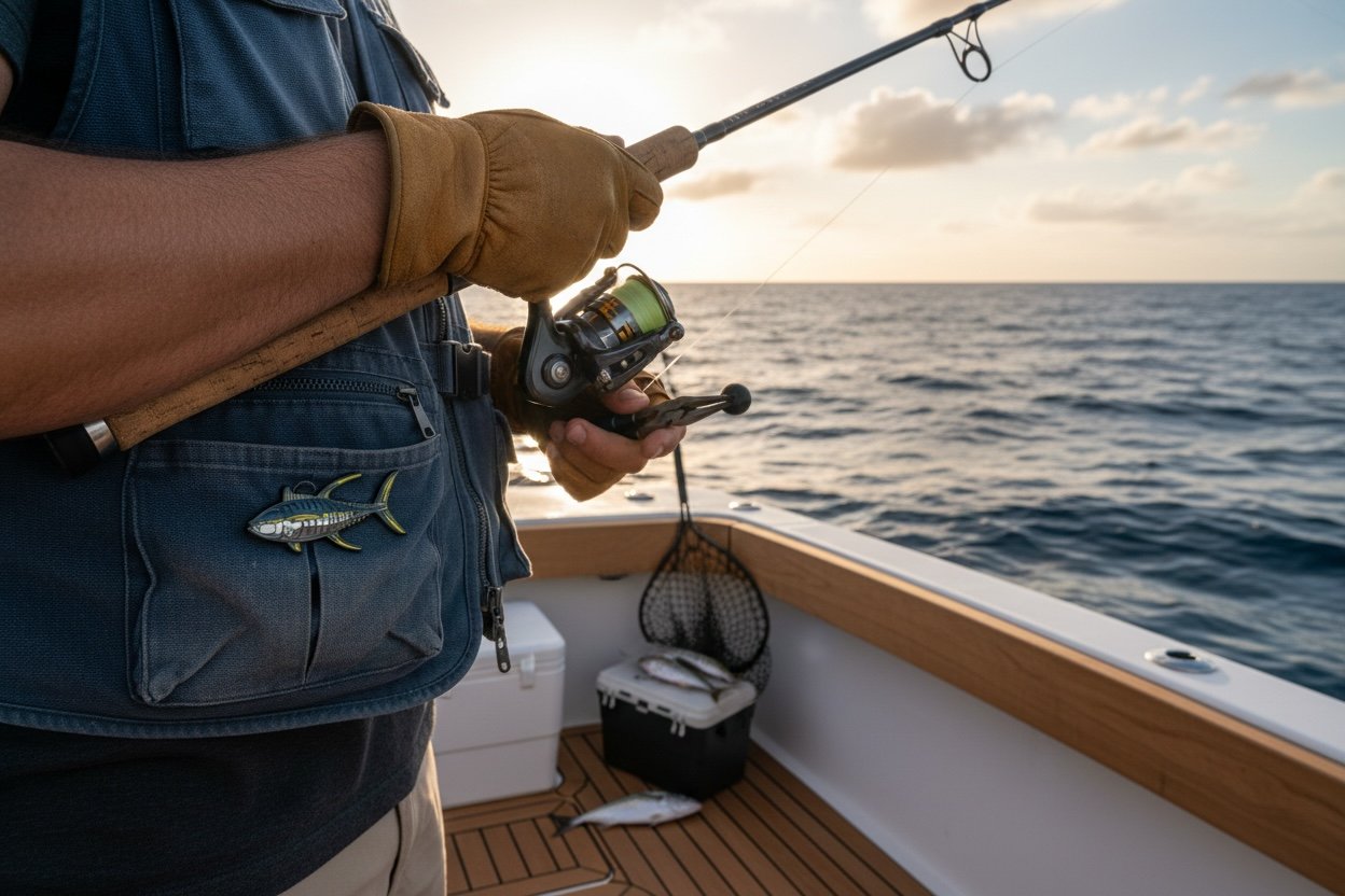 The Tug Is The Drug® Yellowfin Tuna Enamel Hat Pin – Saltwater Series