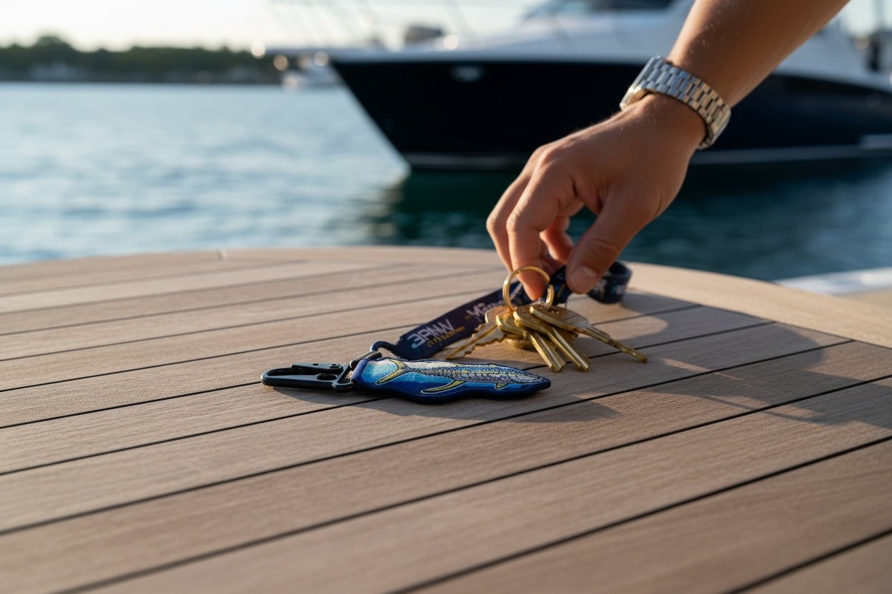 The Tug Is The Drug® Yellowfin Tuna Quick-Clip Keychain – Saltwater Series