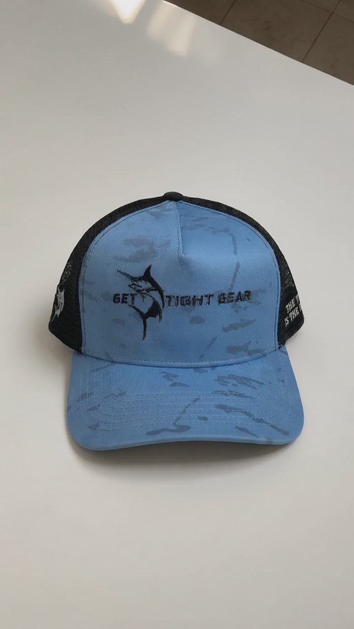 The Tug Is The Drug® Blue Camo Trucker Hat