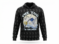 Get Tight Gear "Tug Is The Drug" Marlin Performance Fishing Hoodie – Black